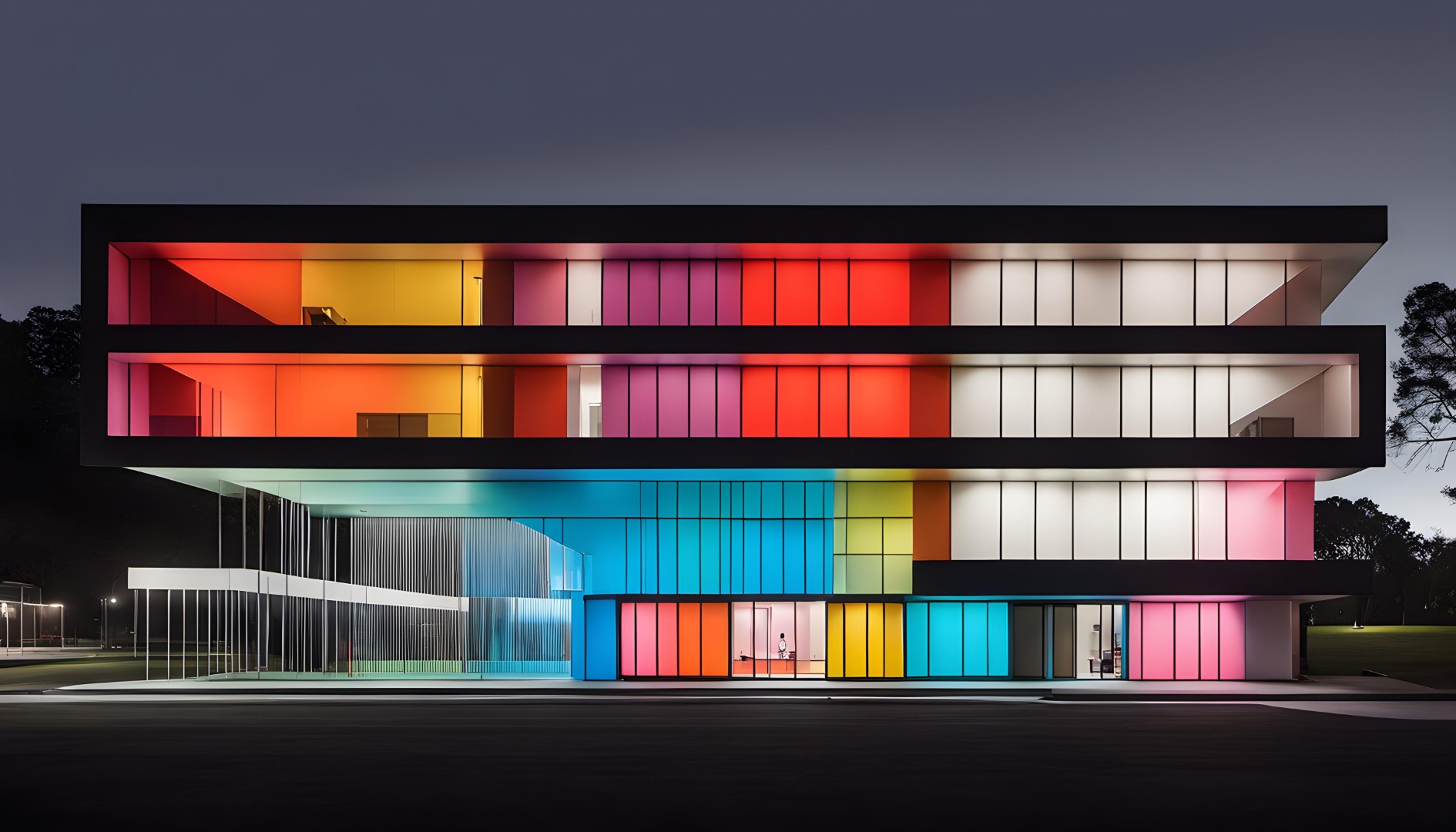 Art Director – Moodboard for a modern art museum rebrand — bold forms, Bauhaus influence, clean colors.

