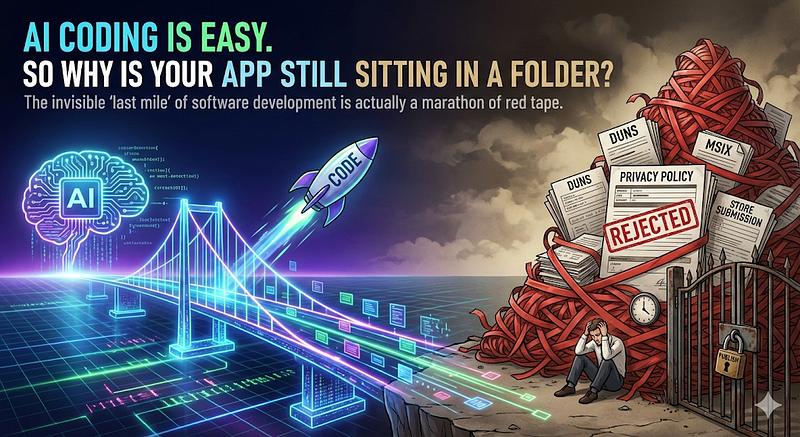 AI Makes Coding Easy. So Why Is Your App Still Sitting in a Folder?

