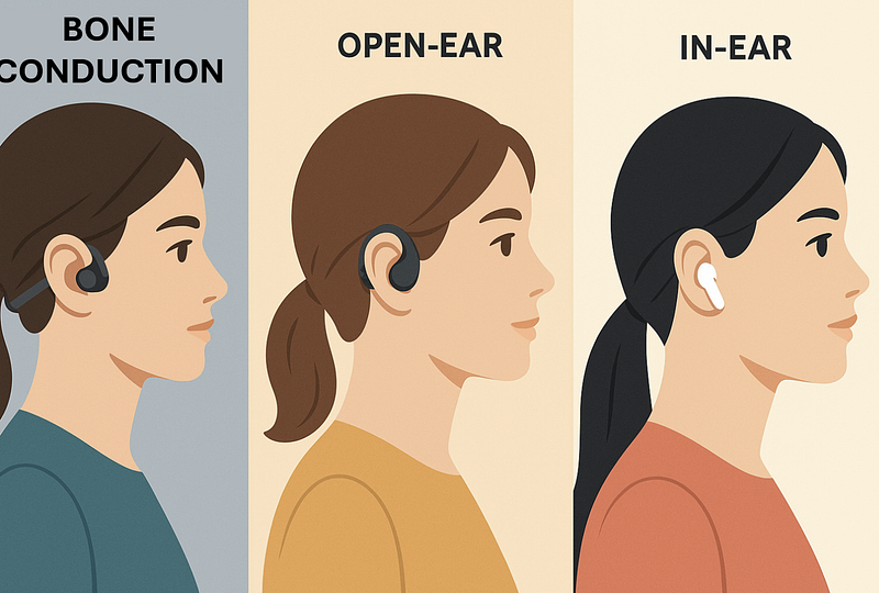 Bone Conduction vs Open Ear vs In-Ear Earbuds: Which Is Best for All-Day Wear? (2025)
