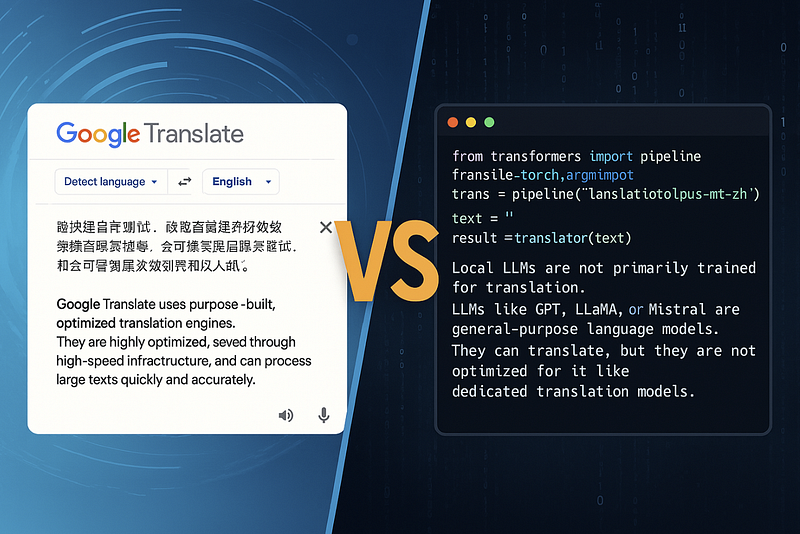 Why Google Translate Beats Local LLMs for Bulk File Translation
