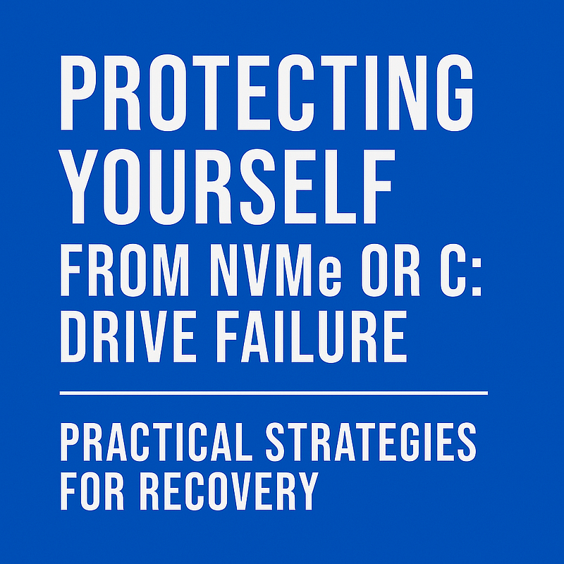 NVMe SSD or C: Drive Failure Recovery Plan: Clone + NAS Backup (2025 Guide)
