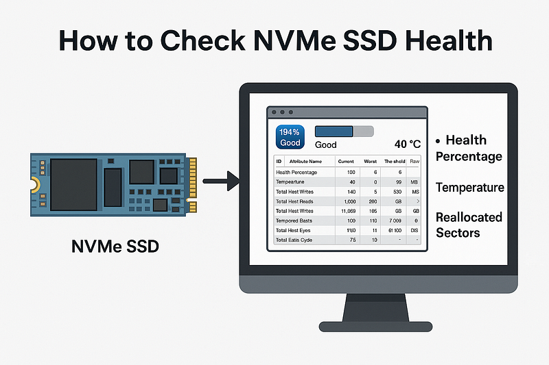 How to Check NVMe SSD Health: Tools, Metrics, and When to Replace (2025)
