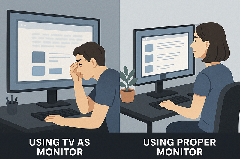 TV as PC Monitor: Why It Doesn’t Work Well (And How to Make It Tolerable)
